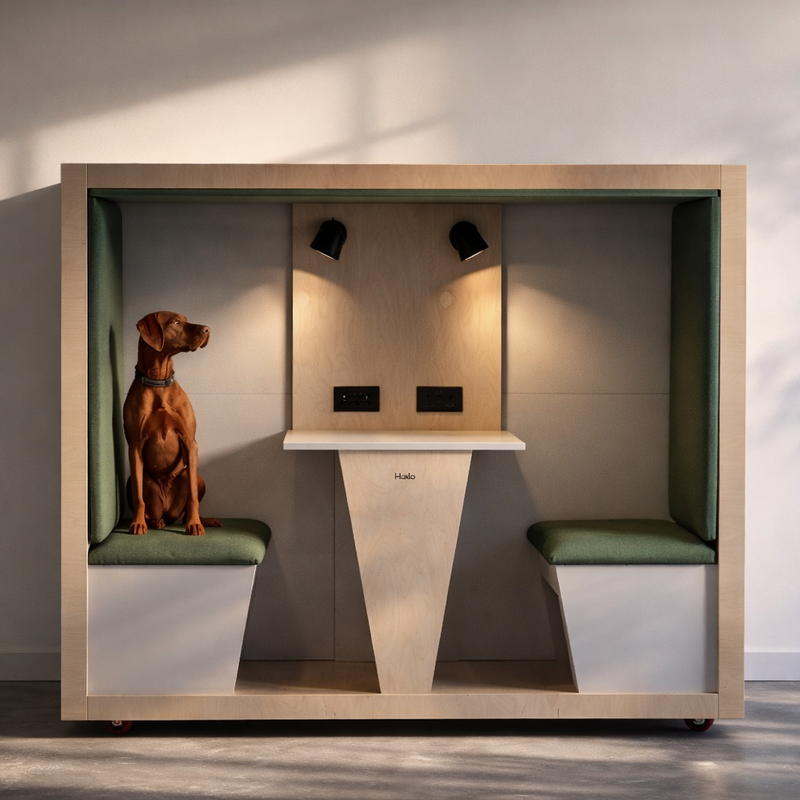 Huxlo havn 2 person office booth