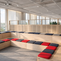 U Shape Tiered Office Seating